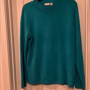 Kim Rogers Teal Crew Neck Sweater